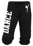 Juniors Dance Capri Sweats S-L (Medium, Black2)